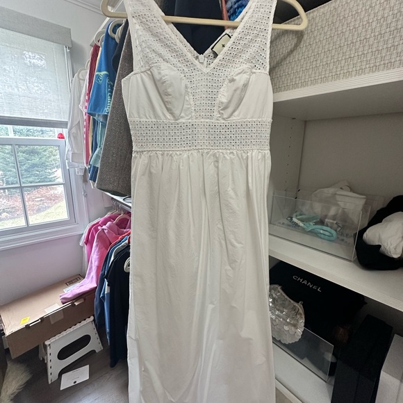 Tuckernuck White Crochet Waist Summer Dress - Picture 2 of 5